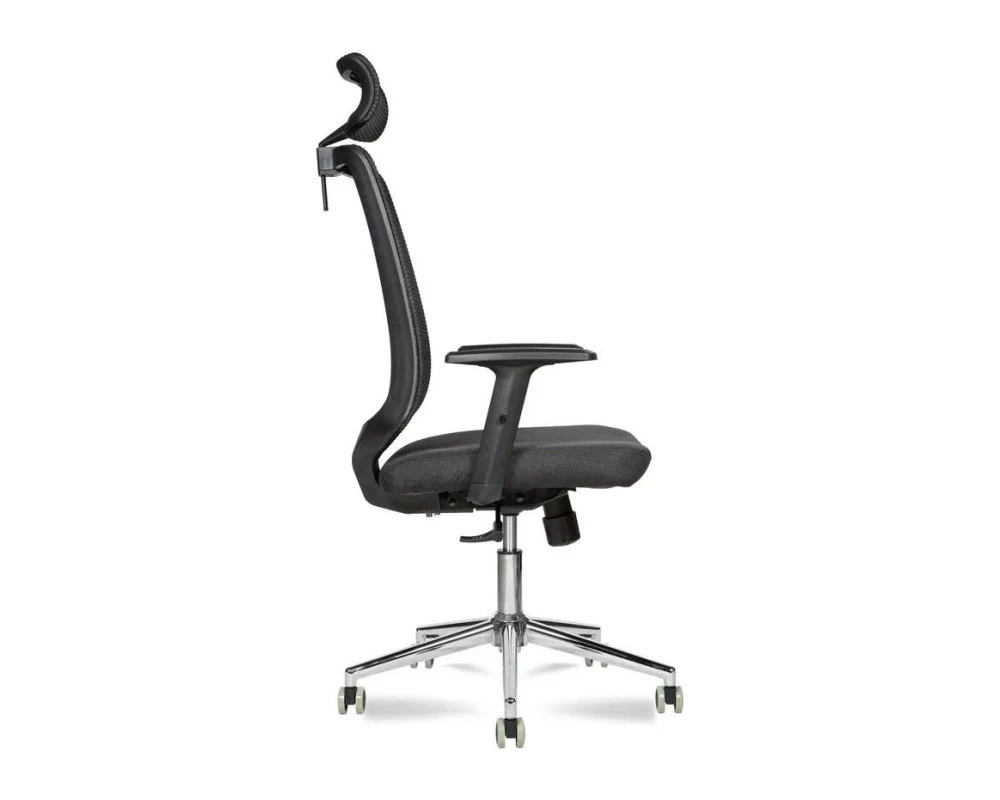 Кресло МГ-27 ХРОМ с подголовником