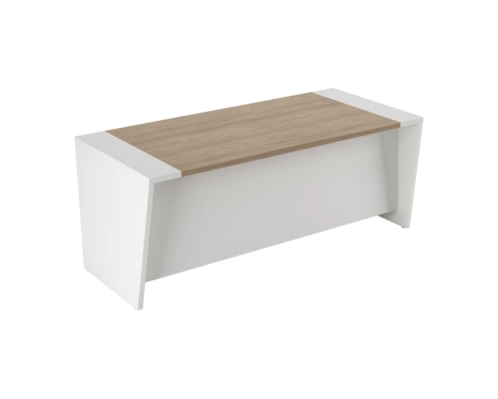 Стол письменный 200, панель - глянец Асти П / Asti P Вяз/Белый