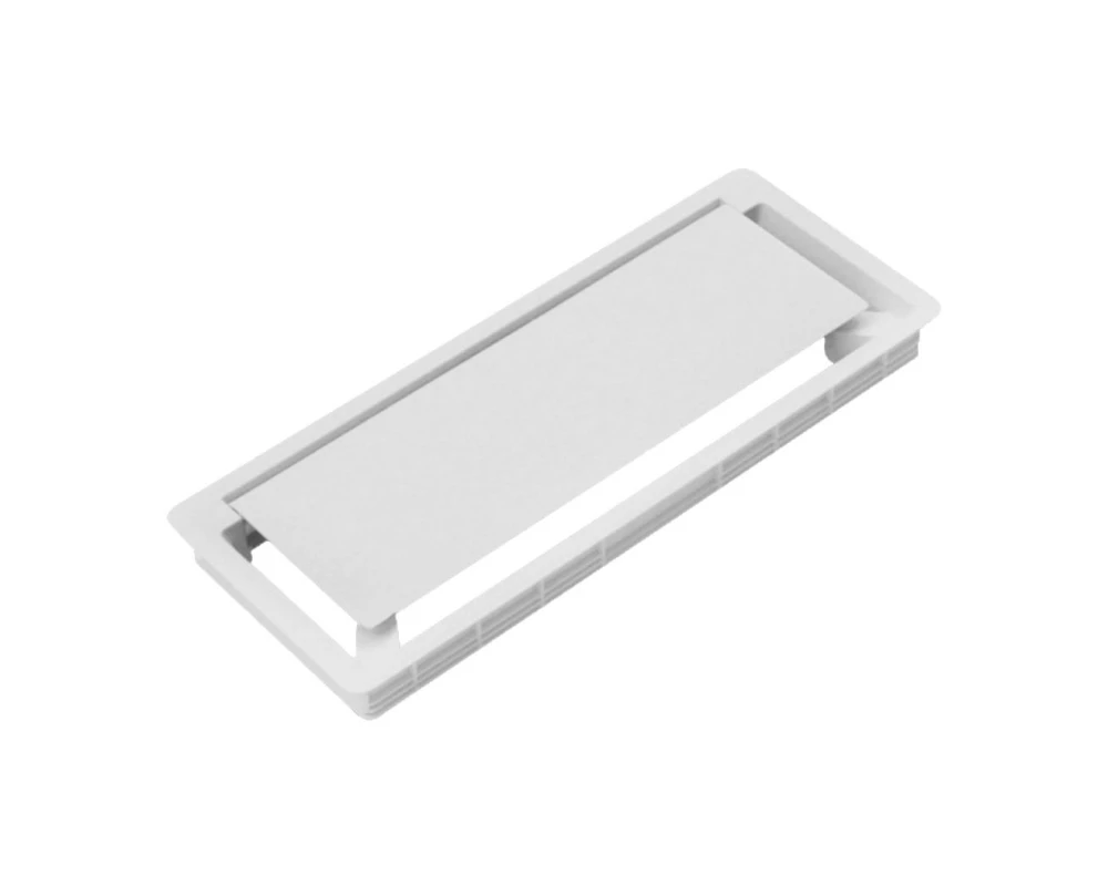 Лючок прямоугольный 30x12x2,6 Cover Light Белый