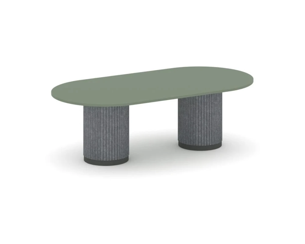 Стол переговорный овальный PR.C.SPRG-007.D 2400х1200х750 Фелто / Felto