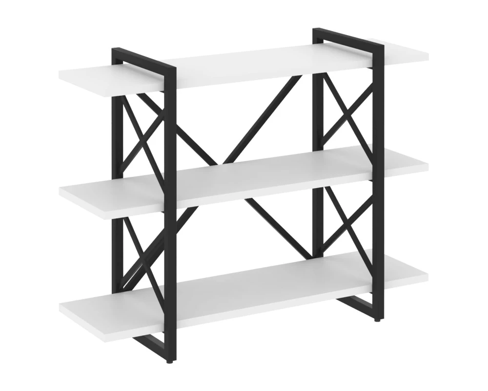 Стеллаж на регулируемых опорах - 3 полки 1200х400х910 Лофт / Loft