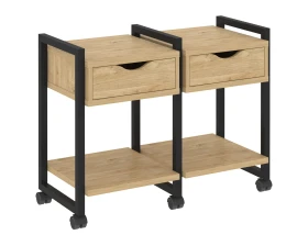 Тумба на колесных опорах наборная. Вариант №1 970х460х767 Лофт / Loft images