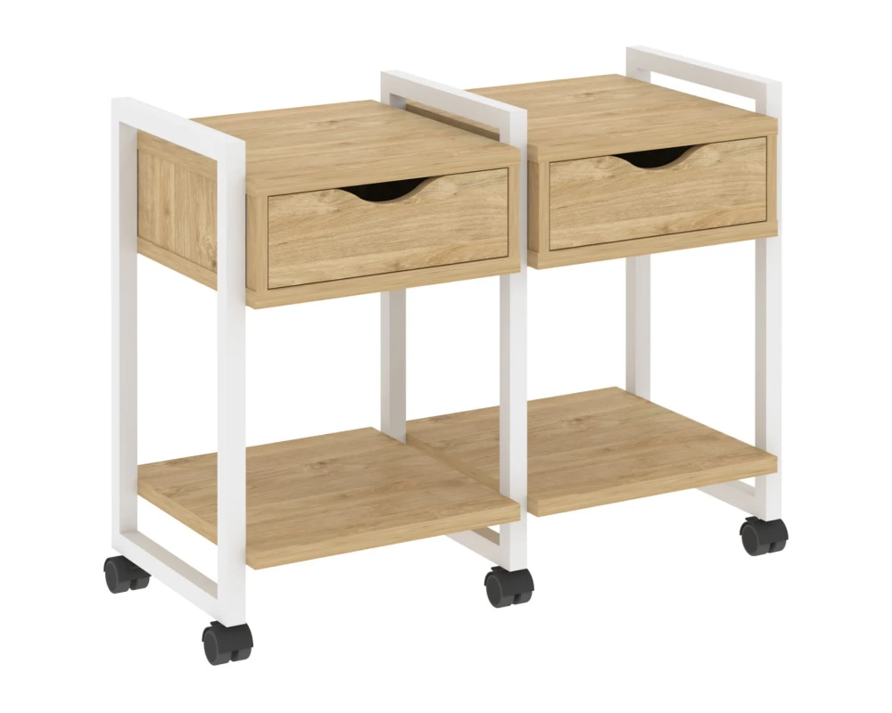 Тумба на колесных опорах наборная. Вариант №1 970х460х767 Лофт / Loft