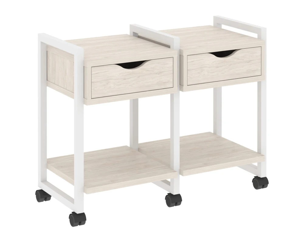 Тумба на колесных опорах наборная. Вариант №1 970х460х767 Лофт / Loft