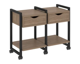 Тумба на колесных опорах наборная. Вариант №1 970х460х767 Лофт / Loft images