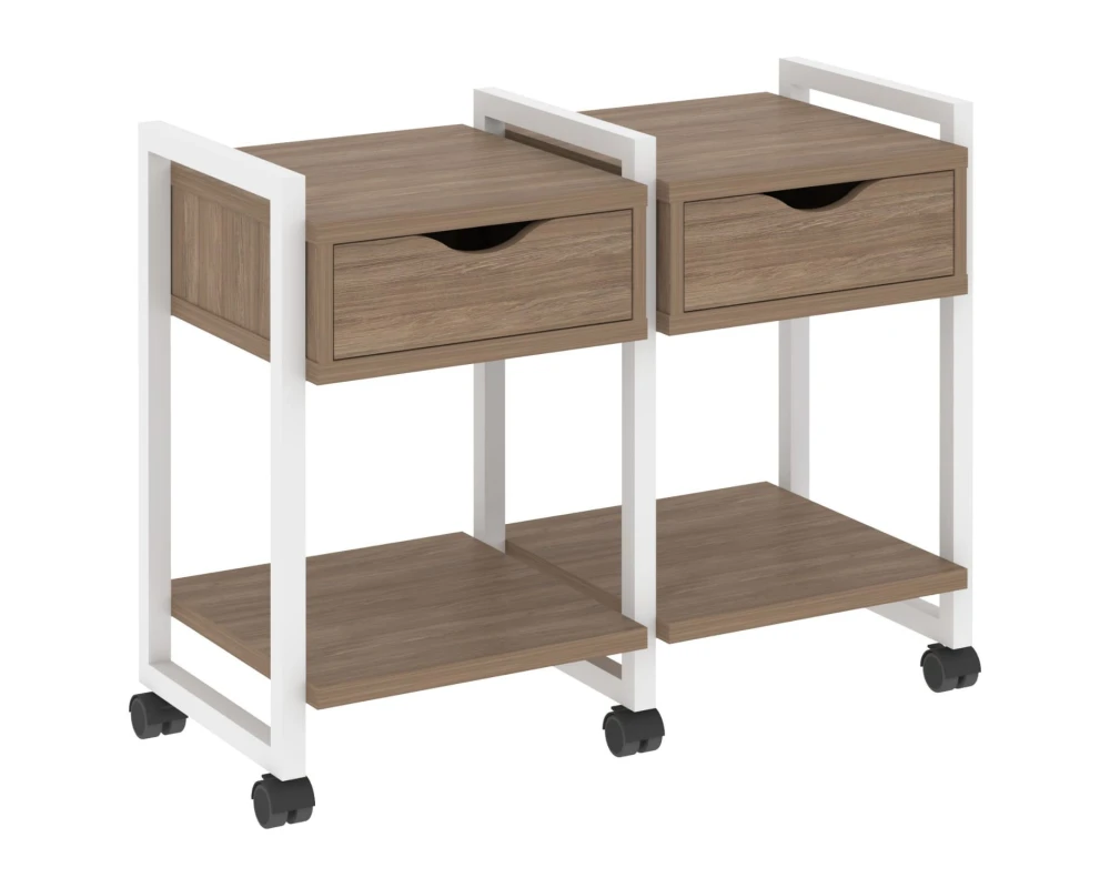 Тумба на колесных опорах наборная. Вариант №1 970х460х767 Лофт / Loft