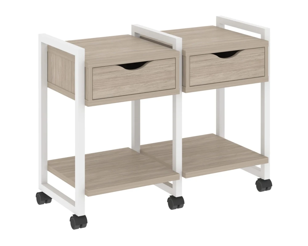 Тумба на колесных опорах наборная. Вариант №1 970х460х767 Лофт / Loft