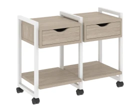 Тумба на колесных опорах наборная. Вариант №1 970х460х767 Лофт / Loft images