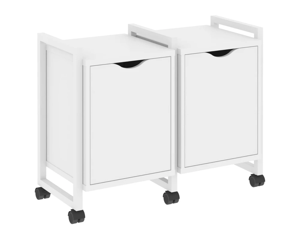 Тумба на колесных опорах наборная. Вариант №2 970х460х767 Лофт / Loft