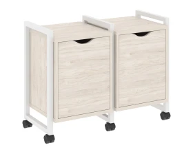 Тумба на колесных опорах наборная. Вариант №2 970х460х767 Лофт / Loft images