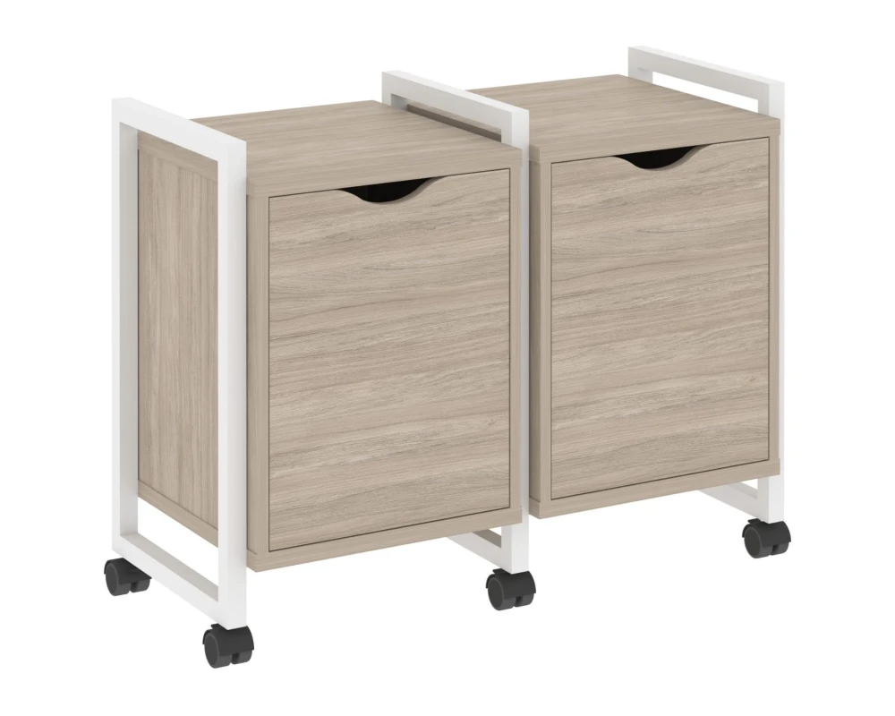 Тумба на колесных опорах наборная. Вариант №2 970х460х767 Лофт / Loft