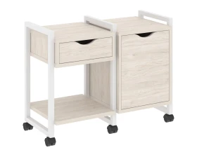 Тумба на колесных опорах наборная. Вариант №3 970х460х767 Лофт / Loft images