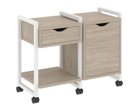 Тумба на колесных опорах наборная. Вариант №3 970х460х767 Лофт / Loft images