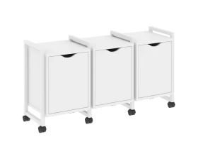 Тумба на колесных опорах наборная. Вариант №5 1440х460х767 Лофт / Loft images