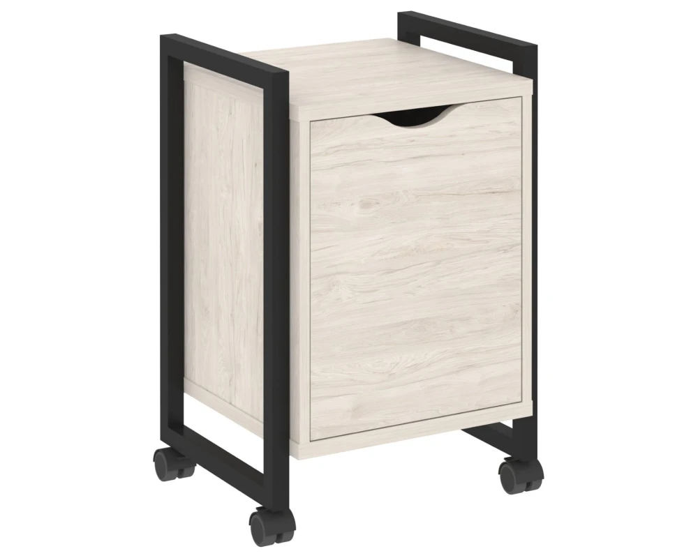 Тумба на колесных опорах с распашным фасадом 500х460х767 Лофт / Loft