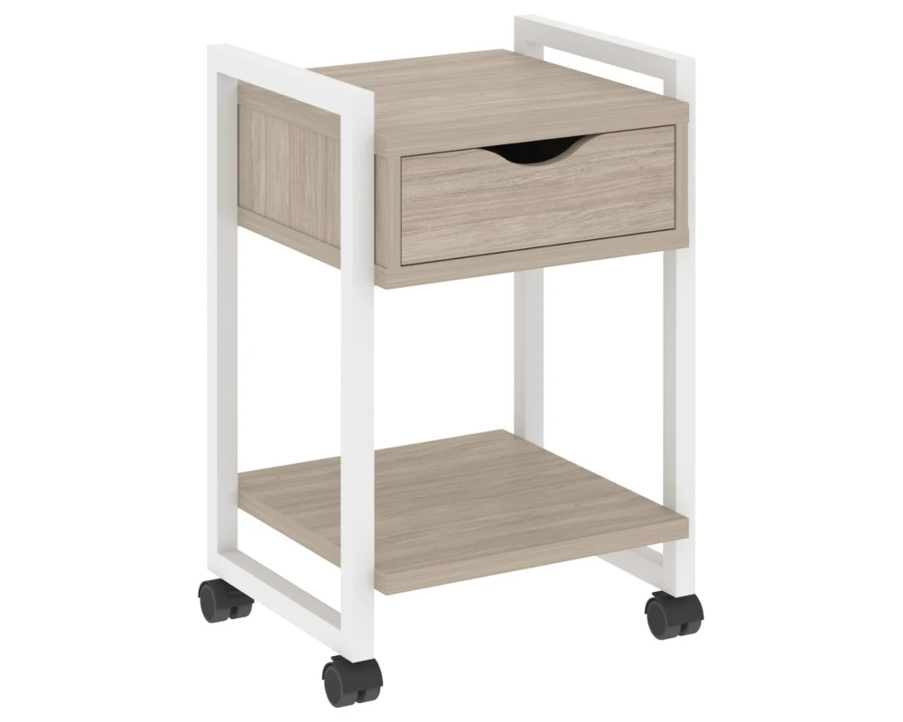 Тумба на колесных опорах с ящиком и полкой 500х460х767 Лофт / Loft