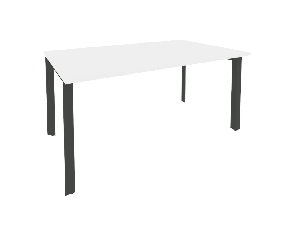 Стол переговорный (1 столешница) на П-образном м/к 1580x980x750 Оникс / Onix