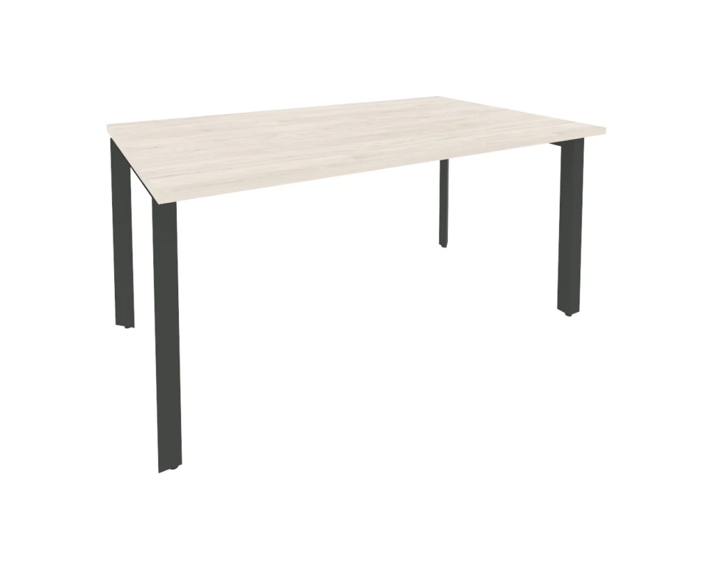 Стол переговорный (1 столешница) на П-образном м/к 1580x980x750 Оникс / Onix