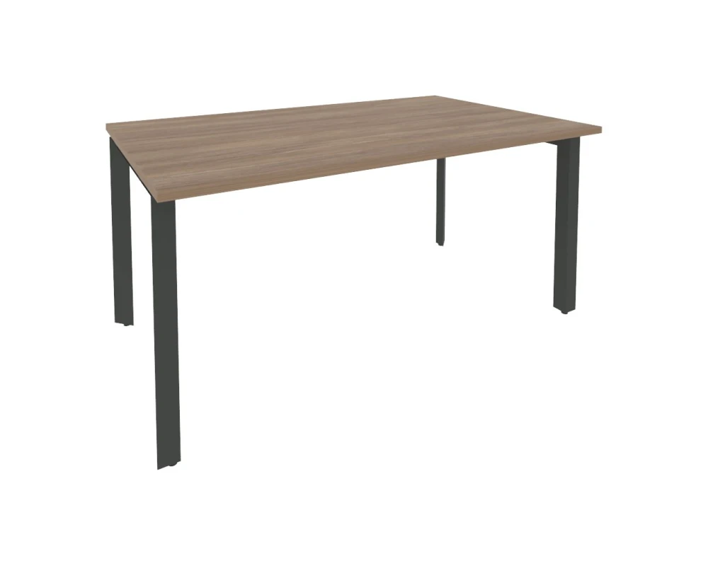 Стол переговорный (1 столешница) на П-образном м/к 1580x980x750 Оникс / Onix