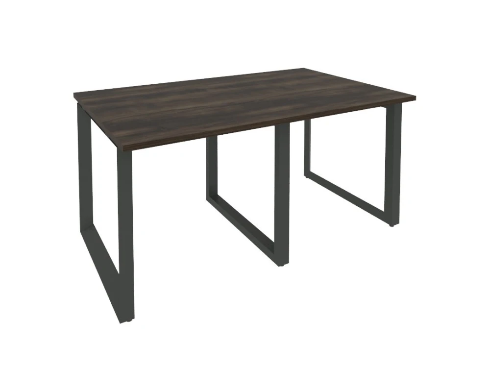 Стол переговорный (2 столешницы) на О-образном м/к 1560x980x750 Оникс / Onix