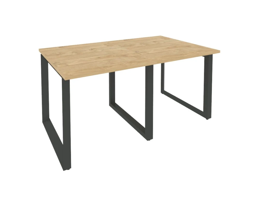 Стол переговорный (2 столешницы) на О-образном м/к 1560x980x750 Оникс / Onix