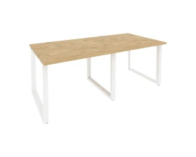 Стол переговорный (2 столешницы) на О-образном м/к 1960x980x750 Оникс / Onix images