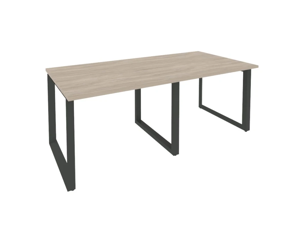 Стол переговорный (2 столешницы) на О-образном м/к 1960x980x750 Оникс / Onix