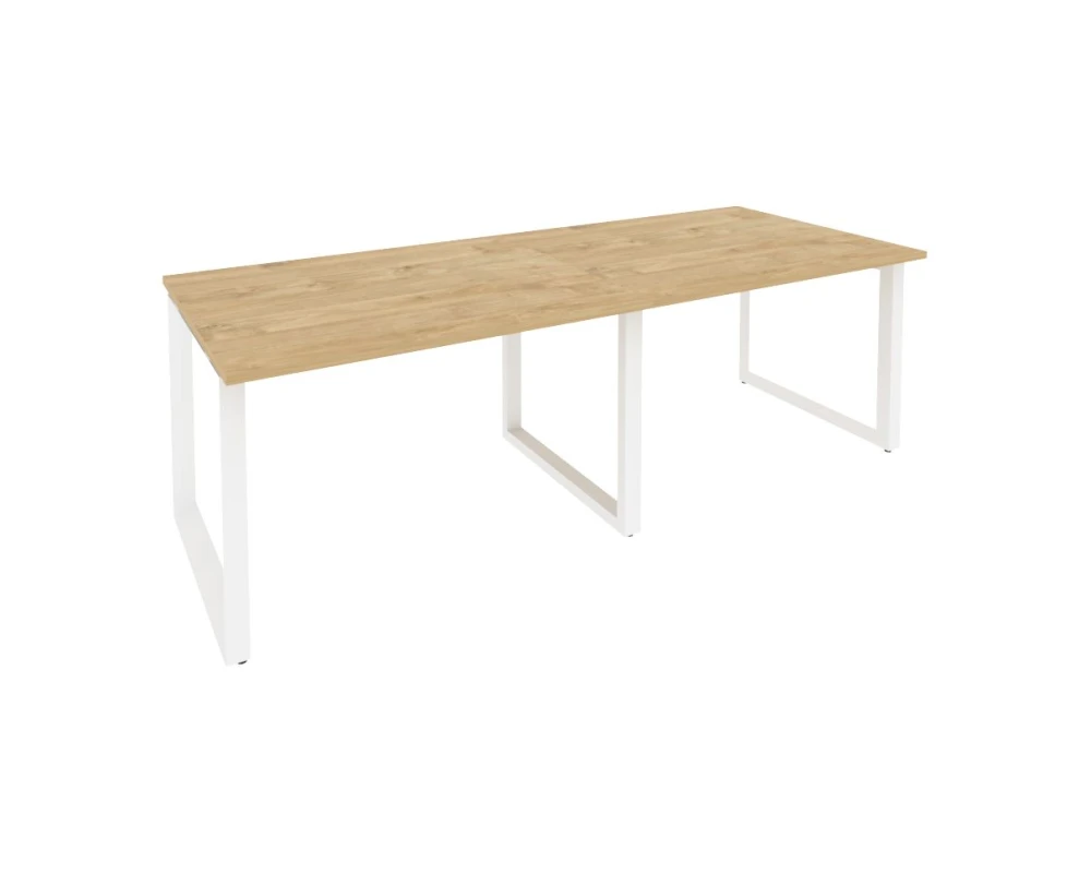 Стол переговорный (2 столешницы) на О-образном м/к 2360x980x750 Оникс / Onix