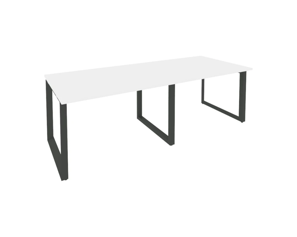 Стол переговорный (2 столешницы) на О-образном м/к 2360x980x750 Оникс / Onix