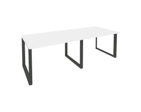 Стол переговорный (2 столешницы) на О-образном м/к 2360x980x750 Оникс / Onix images