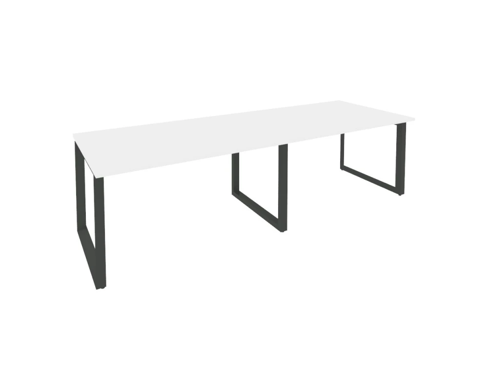 Стол переговорный (2 столешницы) на О-образном м/к 2760x980x750 Оникс / Onix