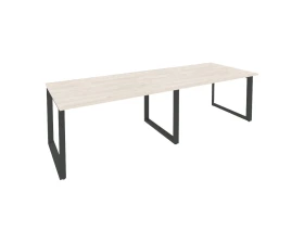 Стол переговорный (2 столешницы) на О-образном м/к 2760x980x750 Оникс / Onix images