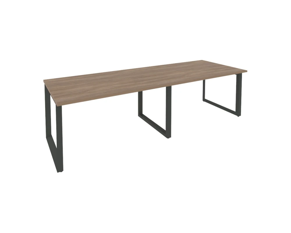 Стол переговорный (2 столешницы) на О-образном м/к 2760x980x750 Оникс / Onix