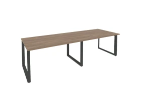 Стол переговорный (2 столешницы) на О-образном м/к 2760x980x750 Оникс / Onix images