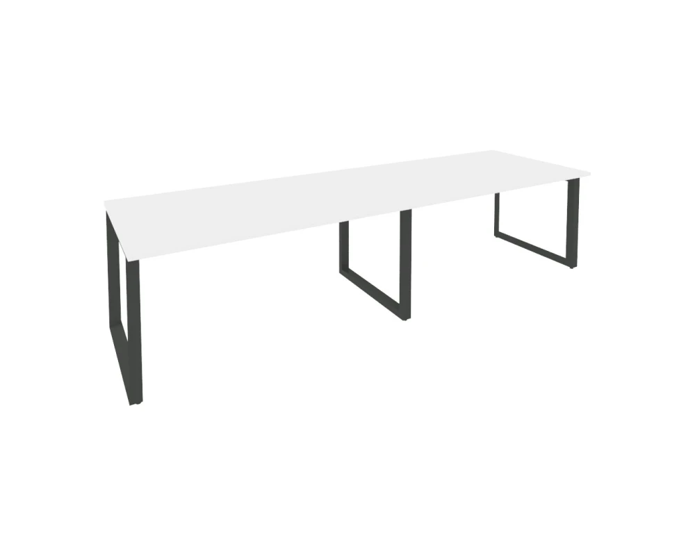 Стол переговорный (2 столешницы) на О-образном м/к 3160x980x750 Оникс / Onix