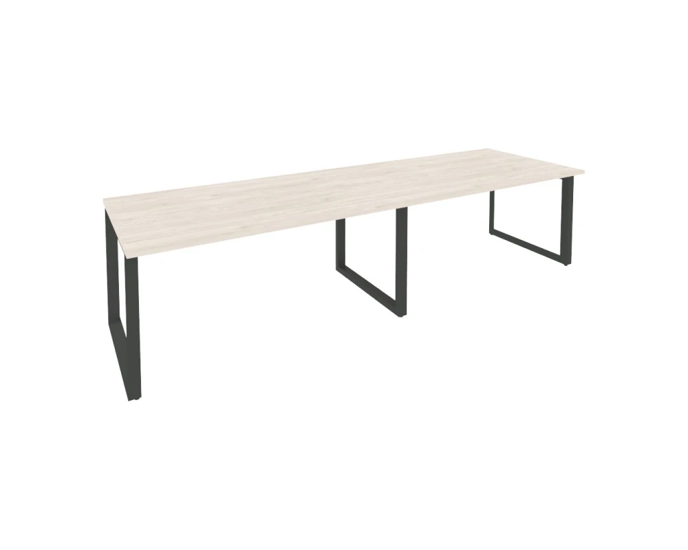 Стол переговорный (2 столешницы) на О-образном м/к 3160x980x750 Оникс / Onix