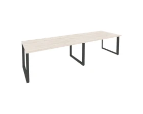 Стол переговорный (2 столешницы) на О-образном м/к 3160x980x750 Оникс / Onix images