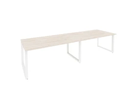 Стол переговорный (2 столешницы) на О-образном м/к 3160x980x750 Оникс / Onix images