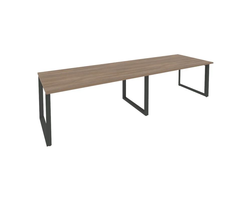 Стол переговорный (2 столешницы) на О-образном м/к 3160x980x750 Оникс / Onix