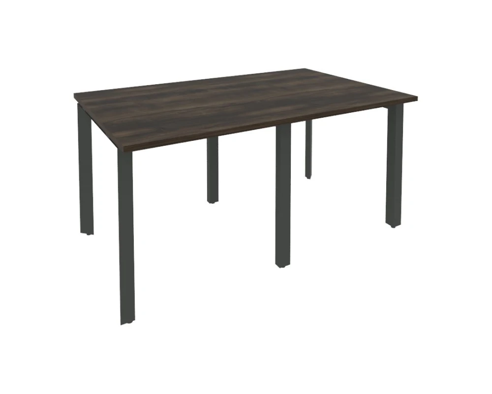 Стол переговорный (2 столешницы) на П-образном м/к 1560x980x750 Оникс / Onix