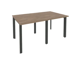 Стол переговорный (2 столешницы) на П-образном м/к 1560x980x750 Оникс / Onix images