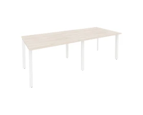 Стол переговорный (2 столешницы) на П-образном м/к 2360x980x750 Оникс / Onix images