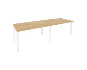 Стол переговорный (2 столешницы) на П-образном м/к 2760x980x750 Оникс / Onix images