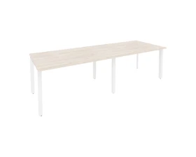 Стол переговорный (2 столешницы) на П-образном м/к 2760x980x750 Оникс / Onix images