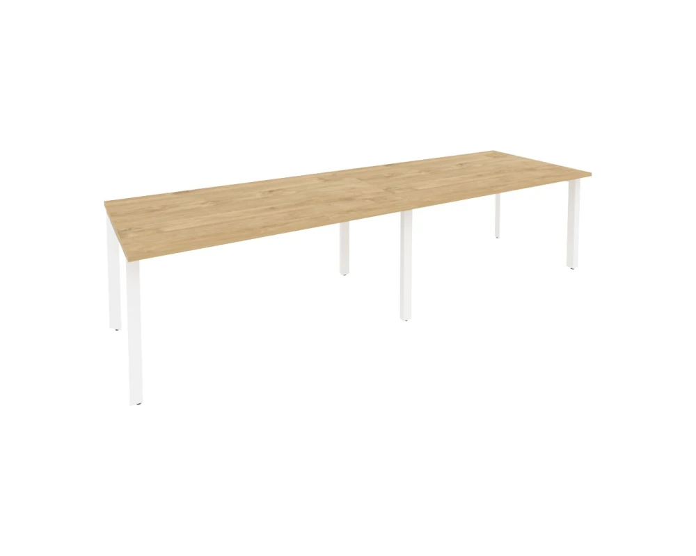 Стол переговорный (2 столешницы) на П-образном м/к 3160x980x750 Оникс / Onix