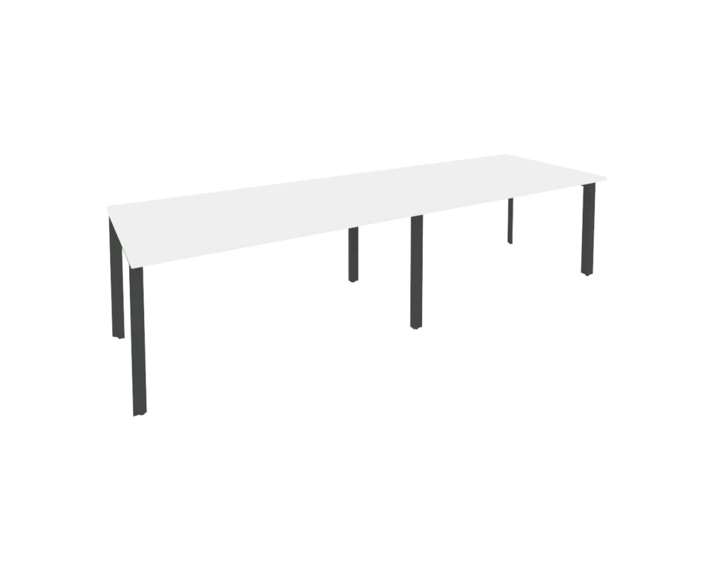 Стол переговорный (2 столешницы) на П-образном м/к 3160x980x750 Оникс / Onix