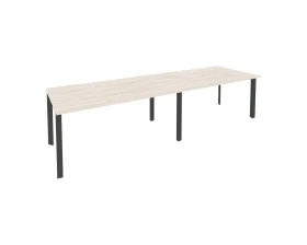 Стол переговорный (2 столешницы) на П-образном м/к 3160x980x750 Оникс / Onix images