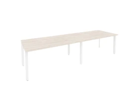 Стол переговорный (2 столешницы) на П-образном м/к 3160x980x750 Оникс / Onix images