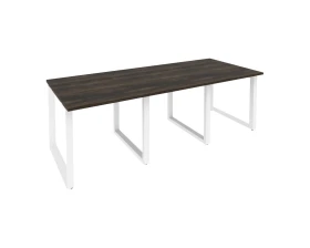 Стол переговорный (3 столешницы) на О-образном м/к 2340x980x750 Оникс / Onix images