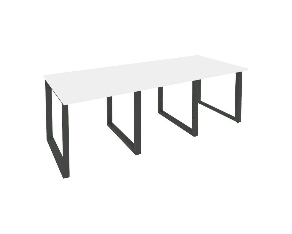 Стол переговорный (3 столешницы) на О-образном м/к 2340x980x750 Оникс / Onix